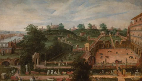 Hendrick van Cleve III, The Sculpture Garden of Cardinal Cesi