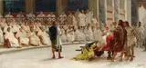 Giuseppe Sciuti, Appius Claudius Caecus replies to Cineas to leave Italy first and then negotiate peace