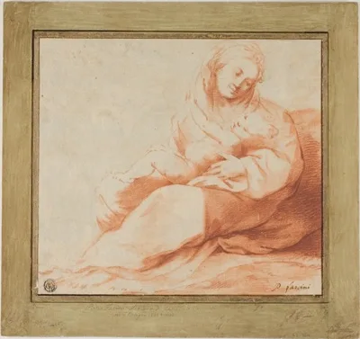 Giulio Cesare Amidano, Madonna and Child Seated on Ground