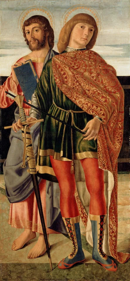 Cristoforo Caselli, Saint Matthew and Saint Sebastian