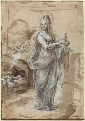 Biagio Pupini, Mary Magdalene [recto]