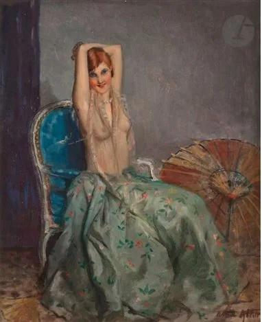 William Albert Ablett, Woman with an Umbrella