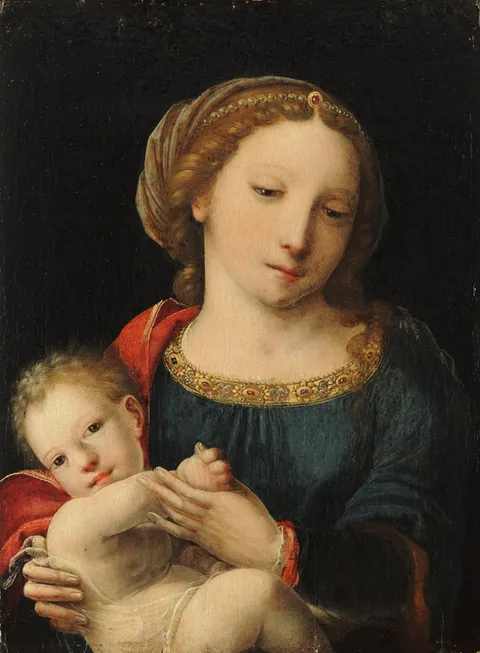 Master with the Parrot, Madonna and Child
