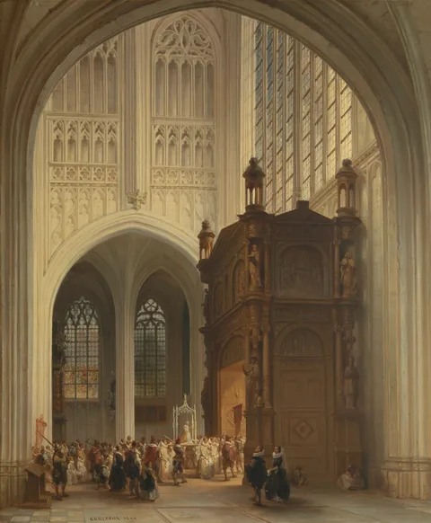 Jules Victor Génisson, Interior of the Saint Peter’s Church in Louvain