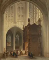 Jules Victor Génisson, Interior of the Saint Peter’s Church in Louvain