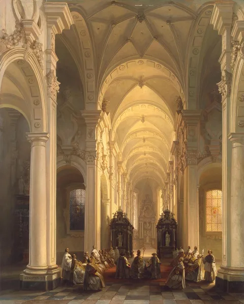 Jules Victor Génisson, Interior of a Church in Averbode