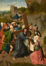 Master of Hoogstraeten, The Bearing of the Cross and the Flight into Egypt