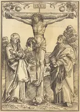 Wolf Traut, Christ on the Cross with the Virgin and Saint John the Evangelist