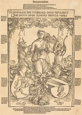 Wolf Traut, Coat of Arms of Scheurl and Tucher Families