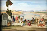 Johann Anton Ramboux, Rebecca and Eleazer at the Well