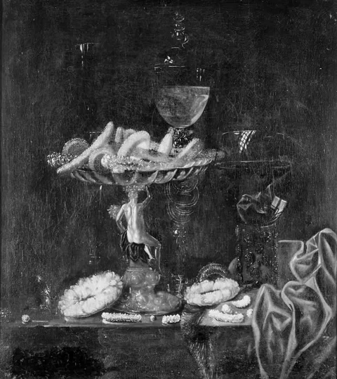 Georg Hainz, A Table with Drinking Vessel and Confectionery