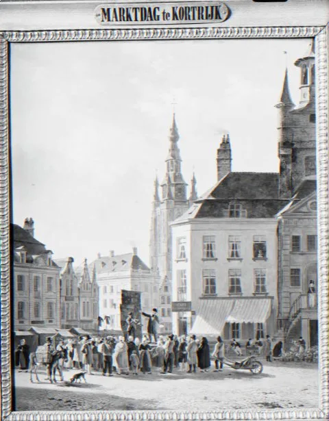 Jan Baptiste de Jonghe, Market Day in Courtrai