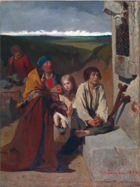 Gustave Léonard de Jonghe, Pilgrims Praying to Our Lady of the Afflicted