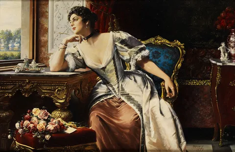Gustave Léonard de Jonghe, Thoughts while Writing the Letter