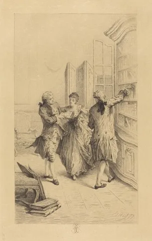 Edmond Hédouin, Frontispiece for "La Reliure française"