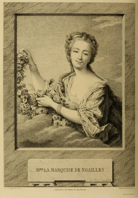 Edmond Hédouin, Portrait of Mme la Marquise de Noailles