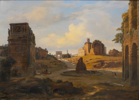 Thorald Læssøe, View towards Forum Romanum from the Colosseum