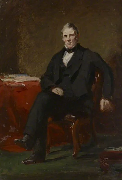 Daniel Macnee, A Portrait Study of a Gentleman Seated in an Interior