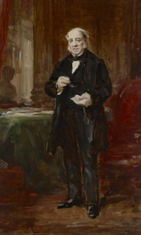 Daniel Macnee, A Portrait Study of a Gentleman Standing in an Interior