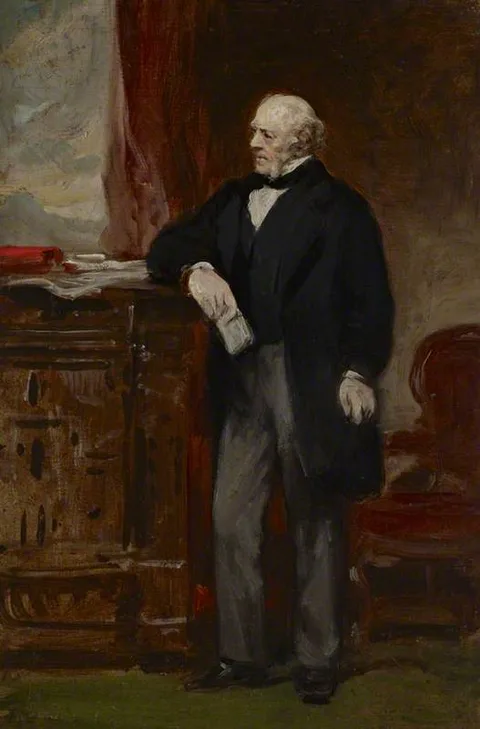 Daniel Macnee, A Portrait Study of a Gentleman Standing in an Interior