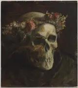 Thomas Satterwhite Noble, Skull Wearing a Wreath of Flowers
