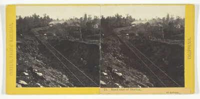 Alfred A. Hart, Road East of Station, at Auburn, No. 22 from the series "Central Pacific Railroad, California"