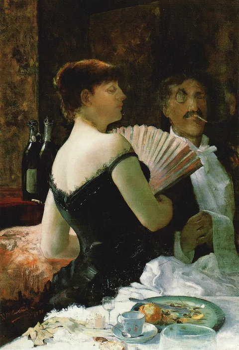 Ralph Wormeley Curtis, James McNeill Whistler at a Party