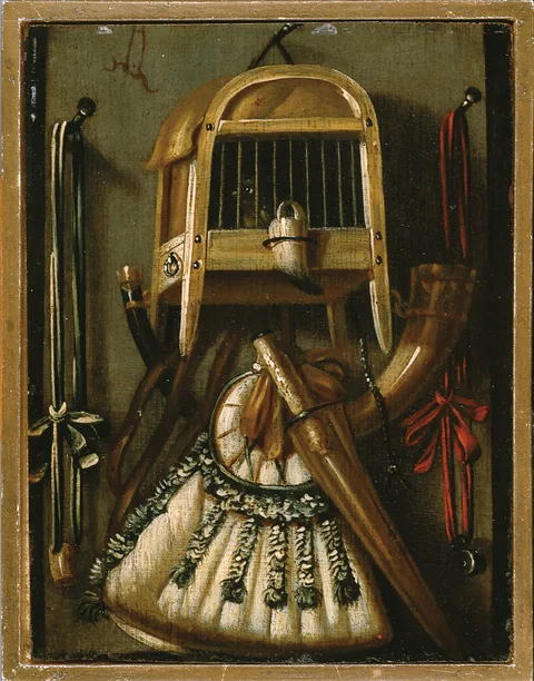 Anthonie Leemans, Still Life with Hunting Attributes