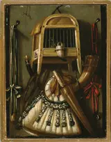 Anthonie Leemans, Still Life with Hunting Attributes