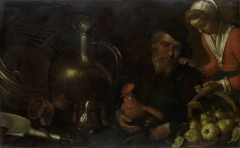 Cornelis Jacobsz Delff, The Poultry Seller