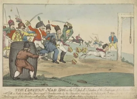 William Heath, Napoleon als een dolle hond, 1813