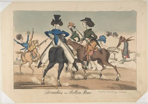 William Heath, Dandies in Rotten Row