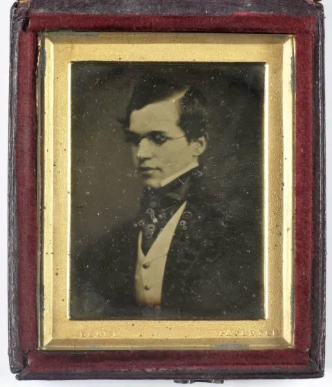 Richard Beard, Portret van een onbekende jonge man met bril, mogelijk John Blackburn