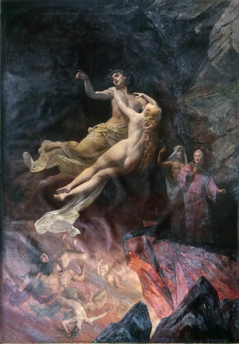 Eugène Deully, Dante et Virgile aux Enfers