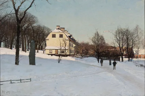 Alfred Bergström, Winter. Skeppsholmen, Stockholm
