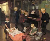 Otto Carl Bentzon Haslund, A Concert: The Artist's Children and their Playmates