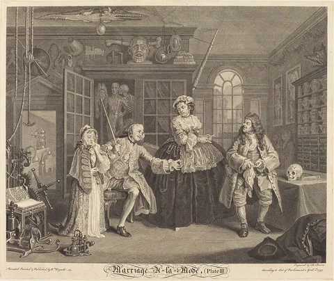 Bernard Baron, Marriage a la Mode: pl. 3