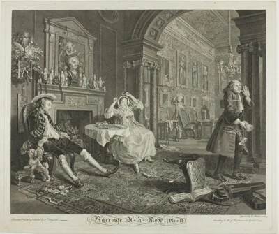 Bernard Baron, Plate Two, from Marriage à la Mode
