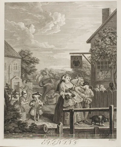 Bernard Baron, Evening, plate three from The Four Times of the Day