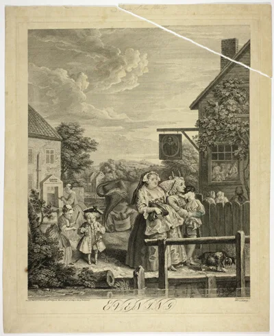 Bernard Baron, Evening, Plate Three from The Four Times of Day