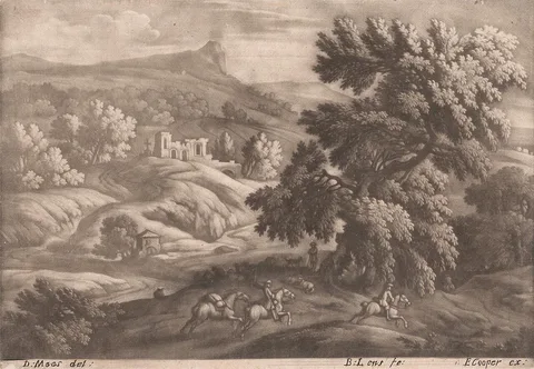 Bernard Lens II, Landscape with Horseman