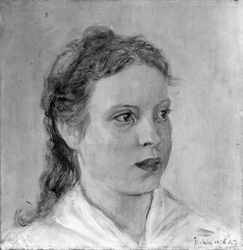 August Jerndorff, Studie af en ung pige