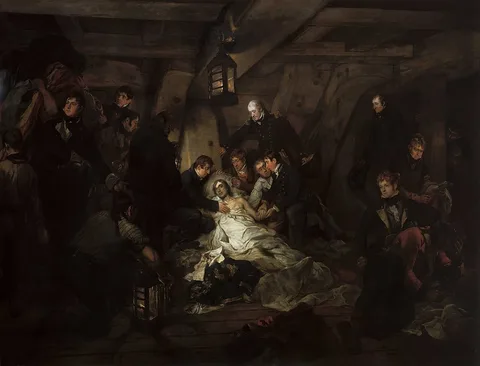 Arthur William Devis, The Death of Nelson, 21 October 1805