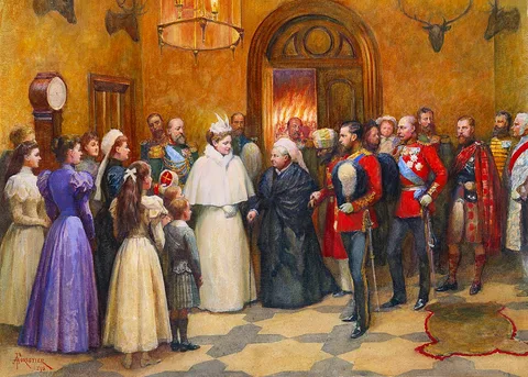 Amédée Forestier, Reception of the Emperor and Empress of Russia at Balmoral, 22 September 1896