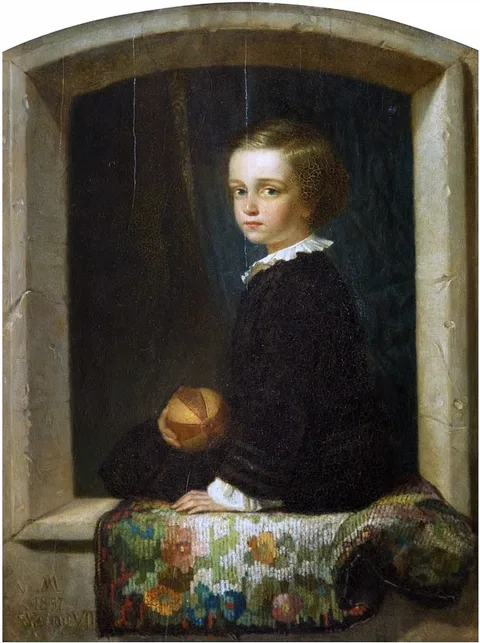 Andrzej Jerzy Mniszech, Portrait of the artist's son Leon