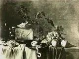 Gillis Gillisz. de Bergh, Still life with cheese and fruit