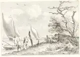Jean-Jacques Le Veau, Fishermen with Sailboats