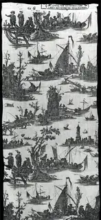 Jean-Jacques Le Veau, La Péche et la Commerce Maritime (Fishing and Maritime Trade) (Furnishing Fabric)