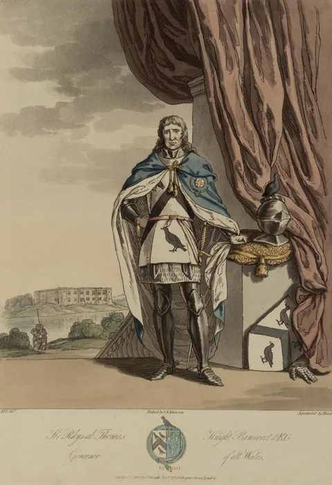 John Augustus Atkinson, Sir Rhys ab Thomas, Knight Banneret & K:G