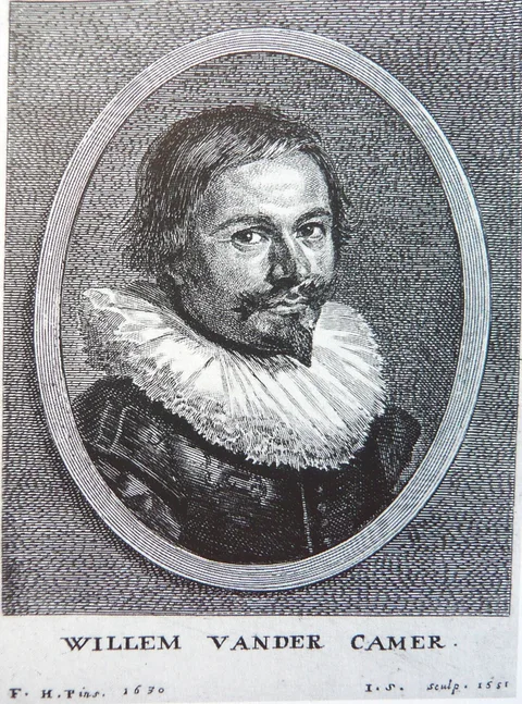 Jonas Suyderhoef, Portrait engraving of Willem van der Camer